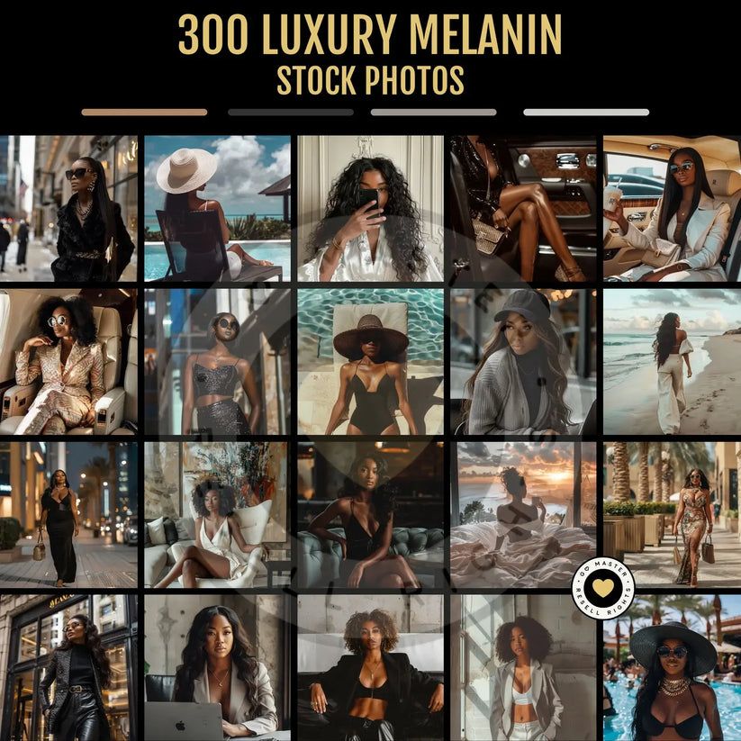 1560 Melanin Social Media Bundle + Editable Templates (with Resell Rights)