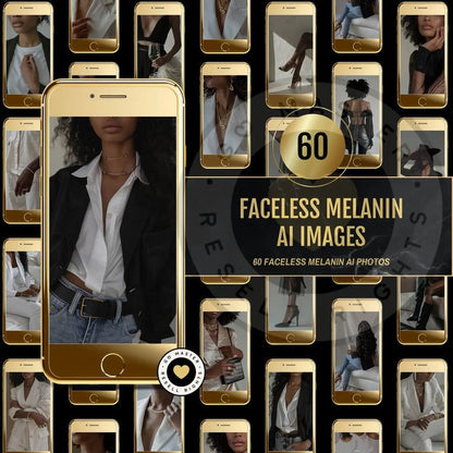 1560 Melanin Social Media Bundle + Editable Templates (with Resell Rights)